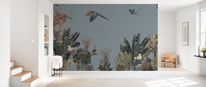 PHOTOWALL / Parrots Message - Blue (e84095)