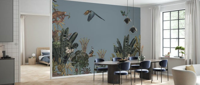 PHOTOWALL / Parrots Message - Blue (e84095)