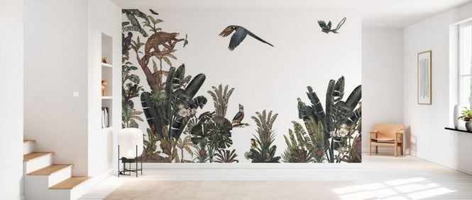 PHOTOWALL / Parrots Message - White (e84098)