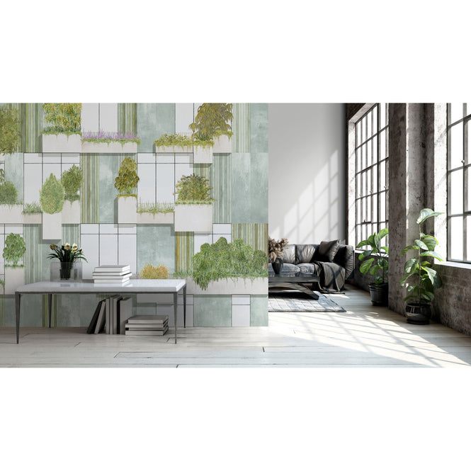 輸入壁紙 coordonne / RANDOM ARCHIST / VERTICAL FOREST Grey 9000062 N
