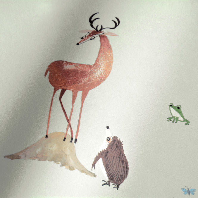 輸入壁紙 KEK Amsterdam / FIEP WESTENDORP / WALLPAPER FOREST ANIMALS GREEN WP-101