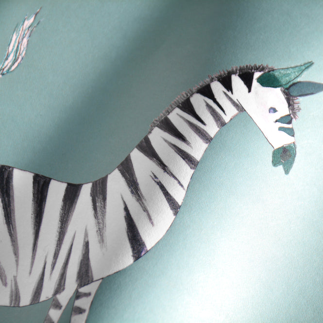 輸入壁紙 KEK Amsterdam / FIEP WESTENDORP / WALLPAPER ZEBRA PETROL WP-127