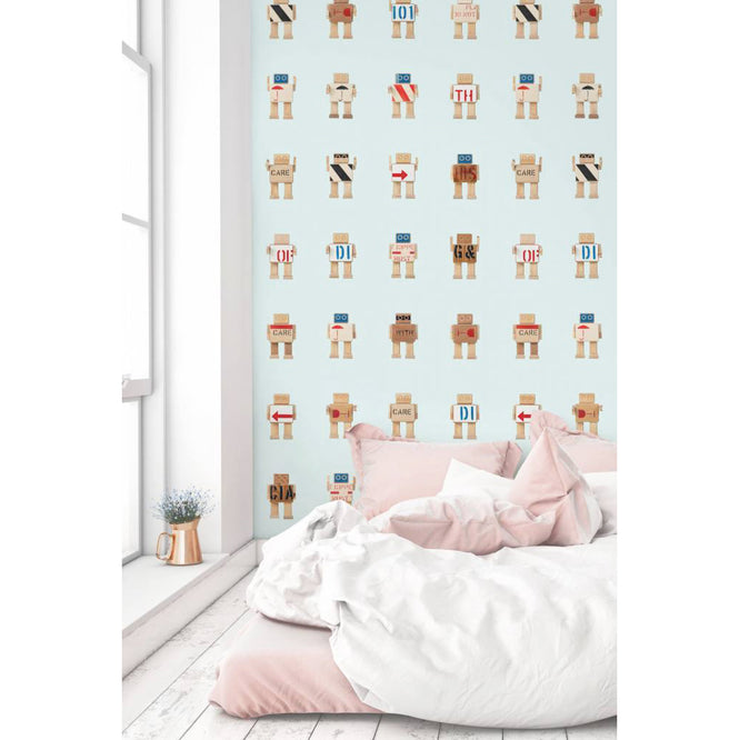 輸入壁紙 KEK Amsterdam / KIDS / WALLPAPER RIJKSWACHTERS LIGHT BLUE WP-408