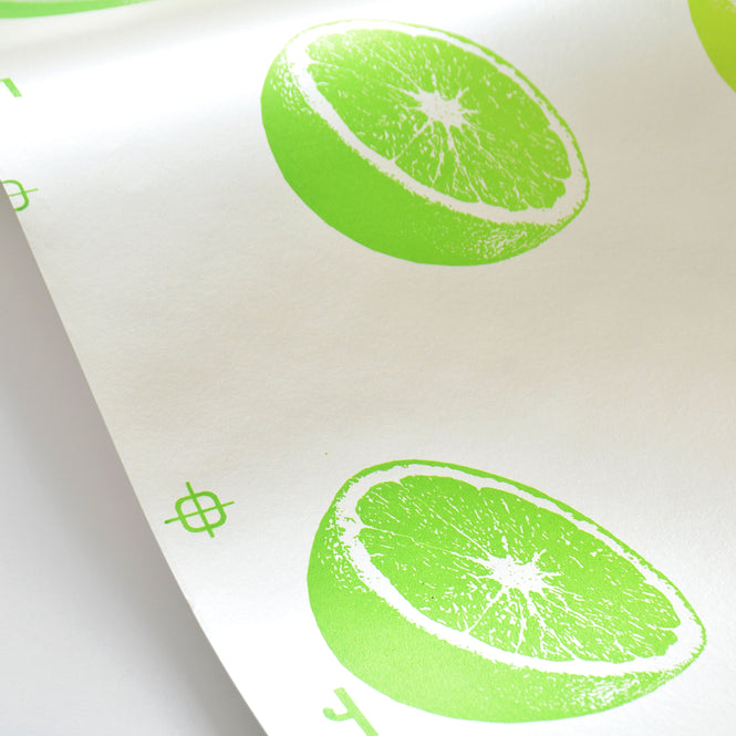 輸入壁紙 Flavor Paper / CITRUS / Lemon Lime Scented on Mica Clay Coated
