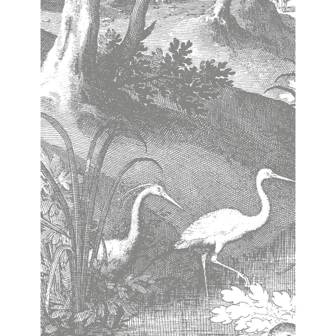 輸入壁紙 KEK Amsterdam / LANDSCAPES & MARBLE / WALLPAPER CIRCLES ENGRAVED LANDSCAPES CK-045