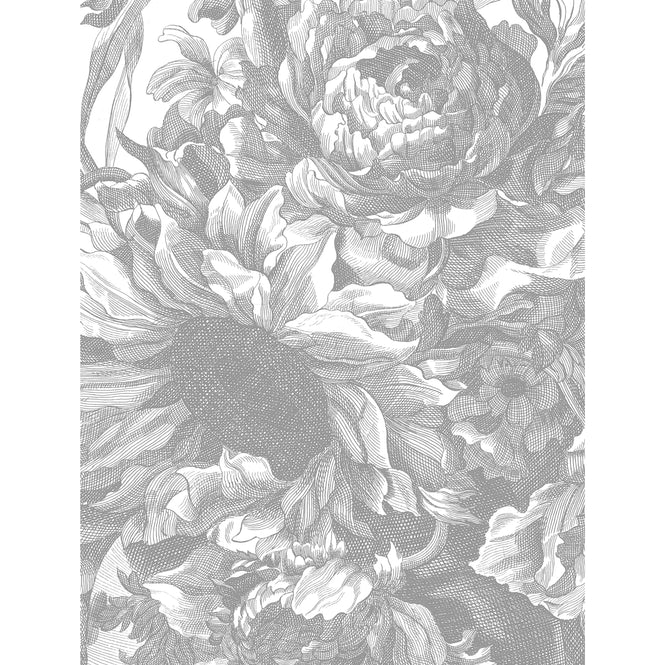 輸入壁紙 KEK Amsterdam / LANDSCAPES & MARBLE / WALLPAPER CIRCLES ENGRAVED FLOWERS CK-067