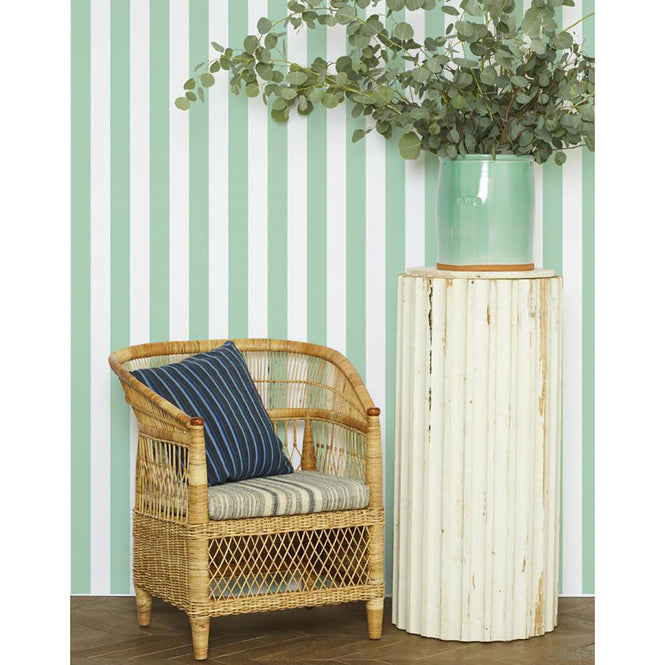 はがせる シール壁紙 wallshoppe / Candy Stripe-Jade