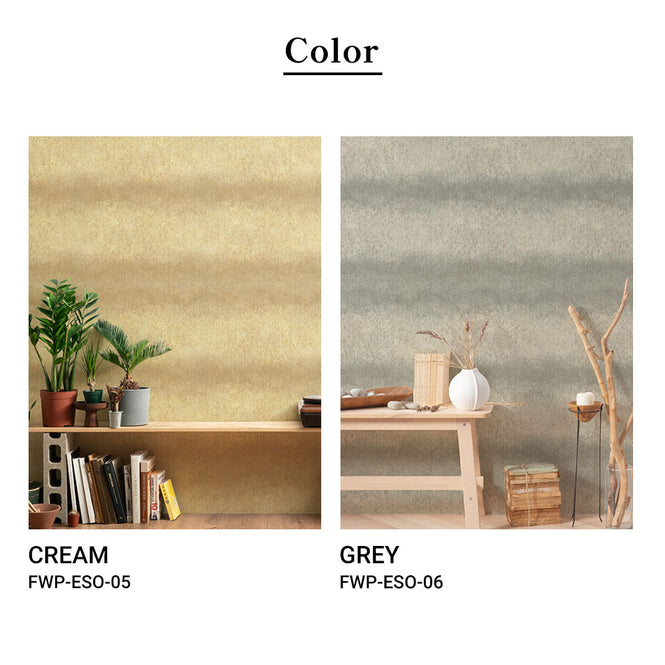 【Flax Wallpaper】Eso Studio / SAND STRIPE / GREY FWP-ESO-06【2パネル1セット】