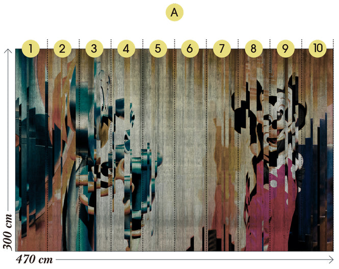 Wall&deco / Gio pagani 12 Barcode / GPW1207