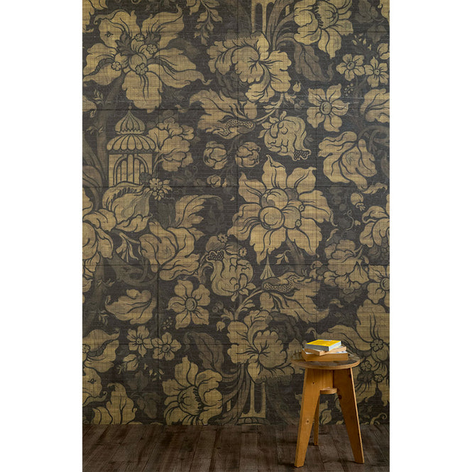 はがせる 壁紙 【Hattan Pattern】NLXL Paradis Noir Bset HRMRV-01B(6枚セット)