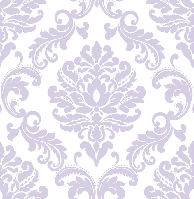 【予約受付】はがせる シール 壁紙 NU WALLPAPER / Purple Ariel Peel And Stick Wallpaper / NU1396