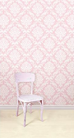 はがせる シール 壁紙 NU WALLPAPER / Pink Ariel Peel And Stick Wallpaper / NU1397