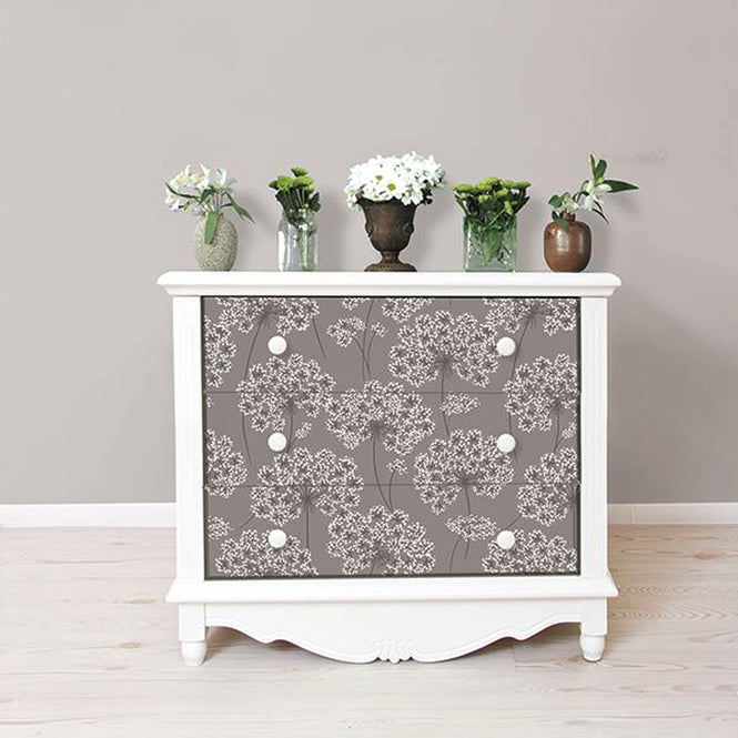 はがせる シール 壁紙 NU WALLPAPER / Angelica Grey Peel And Stick Wallpaper / NU1693