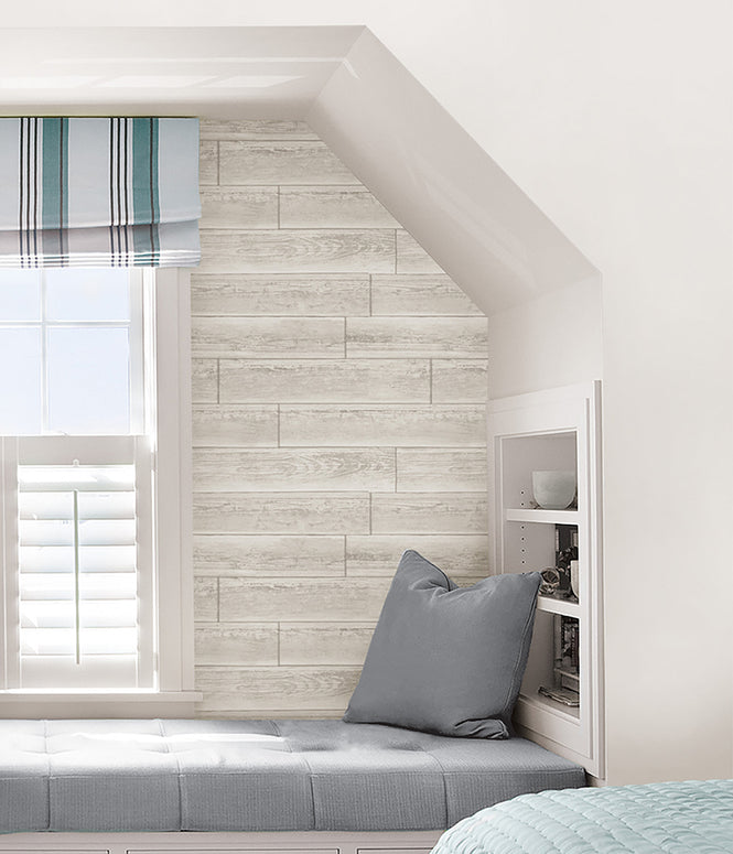 はがせる シール 壁紙 NU WALLPAPER / Serene Cream Peel and Stick Wallpaper / NU1930