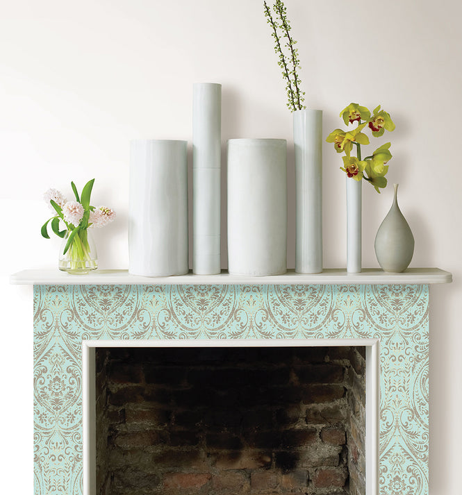 はがせる シール 壁紙 NU WALLPAPER / Nomad Damask Peel and Stick Wallpaper / NU2079