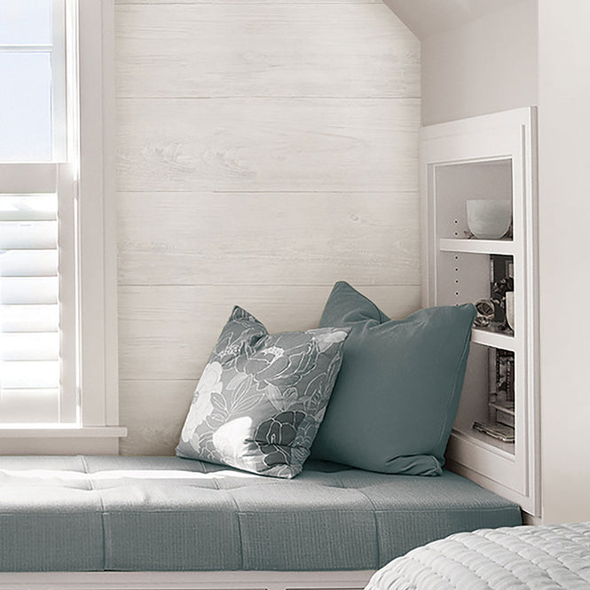 はがせる シール 壁紙 NU WALLPAPER / RECLAIMED SHIPLAP Peel And Stick Wallpaper / NU2494