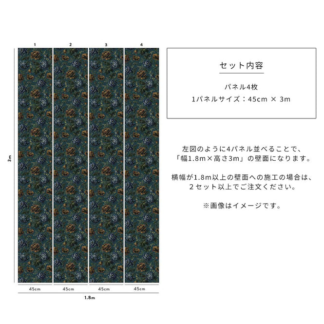 House of Hackney / OPIA Petrol【4パネル1セット】