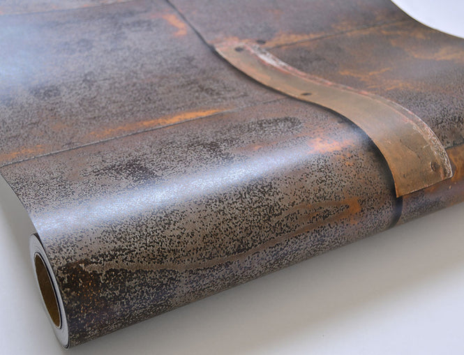 【切売m単位】 NLXL LAB 3 RUSTED METAL WALLPAPER BY PIET HEIN EEK METAL BROWN PHE-19