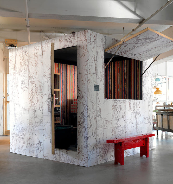 MATERIALS WALLPAPER by Piet Hein Eek WHITE MARBLE WALLPAPER / PHM-41