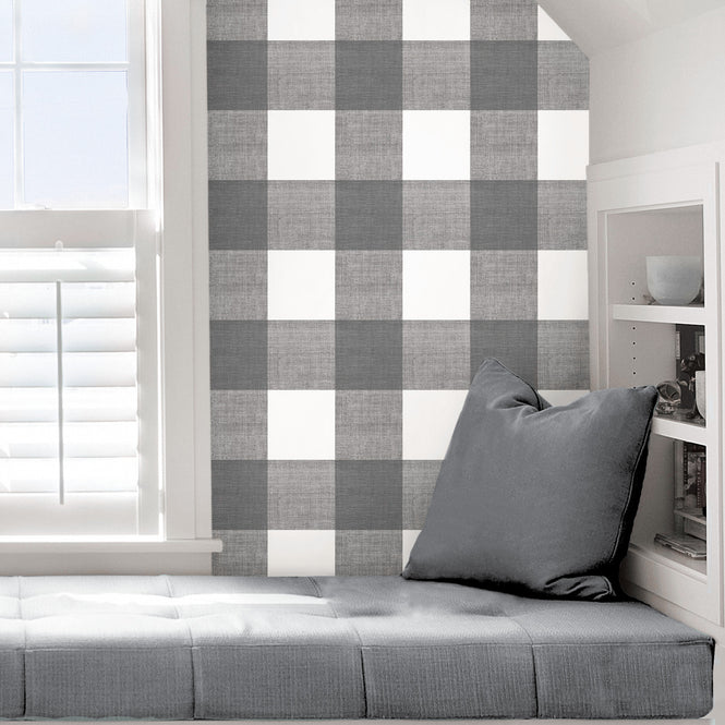 【予約受付】はがせる シール 壁紙 NU WALLPAPER / scott-ish plaid self adhesive wallpaper / SLW3415