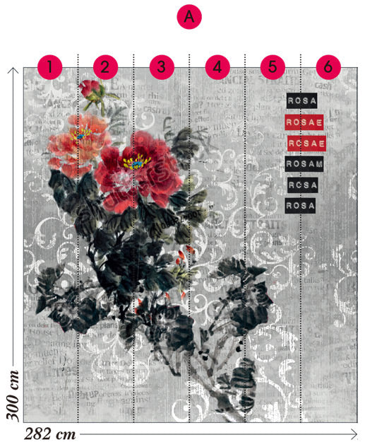 Wall&deco / Life 13 Rosa Rosae / WDRR1301