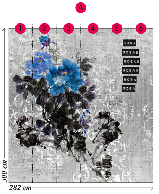 Wall&deco / Life 13 Rosa Rosae / WDRR1302