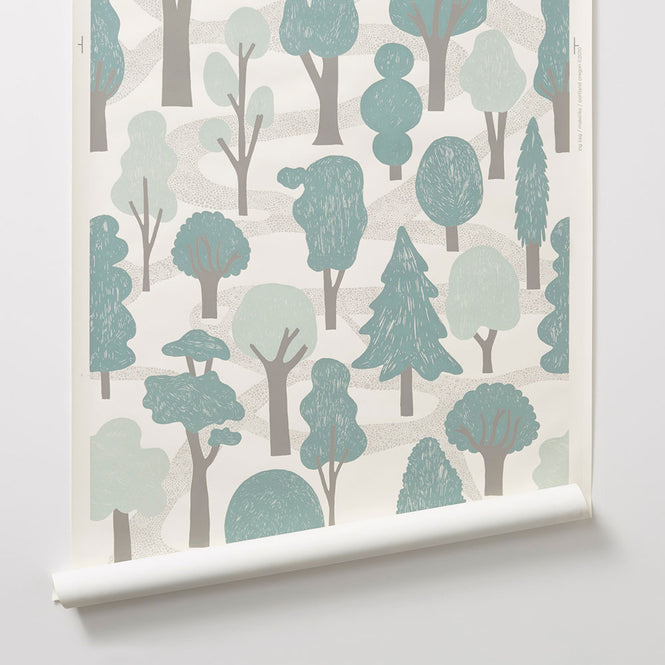 Makelike /  Zig Zag Wallpaper Light Blue