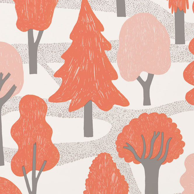 Makelike /  Zig Zag Wallpaper Red